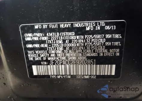 2014 Subaru Xv Crosstrek 2.0I Premium z USA, uszkodzony, nr VIN JF2GPACC2E9202851